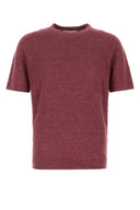 Brunello Cucinelli Tyrian Purple Linen Blend Sweater