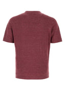 Brunello Cucinelli Tyrian Purple Linen Blend Sweater