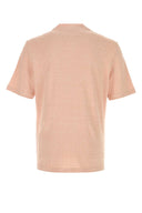 Brunello Cucinelli Salmon Linen Blend T Shirt