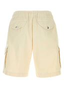 Brunello Cucinelli Cream Cotton Bermuda Shorts