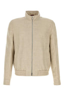 Brunello Cucinelli Beige Silk Blend Jacket
