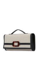Roger Vivier Belle Vivier Turtle Buckle Clutch