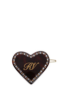 Roger Vivier Heart Strass Hair Clip