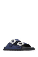 Roger Vivier Slidy Viv Strass Bordo Gros Mule