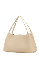 Testoni Ivory Leather Enzo 45 Shopping Bag