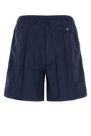 Ami Navy Blue Nylon Swimming Shorts