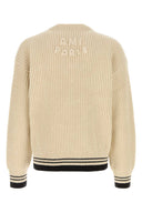 Ami Ivory Wool Blend Sweater