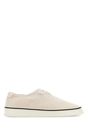 Ami White Canvas Tennis Sneakers