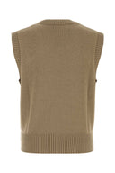 Ami Cappuccino Wool Blend Vest