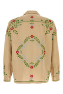 Baziszt Beige Cotton Blend Curiosa Shirt