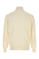 Brunello Cucinelli Elfenbeinfarbener Kaschmirpullover