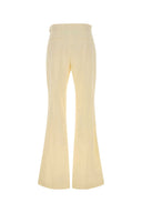 Sportmax Pastel Yellow Viscose Blend Piacere Pant