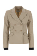 Max Mara Sand Wool Blend Placido Blazer