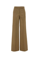 Max Mara Camel Wool Blend Wide Leg Bronte Pant