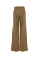Max Mara Camel Wool Blend Wide Leg Bronte Pant