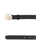 Gucci Black Leather Gg Marmont Belt