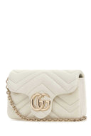 Borsa a tracolla Mini Gg Marmont in pelle bianca Gucci