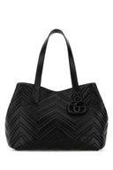 Gucci Black Leather Shopping Bag