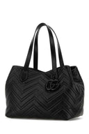 Gucci Black Leather Shopping Bag