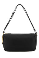 Borsa a tracolla media Gucci Half Horsebit in pelle nera Gucci