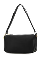 Borsa a tracolla media Gucci Half Horsebit in pelle nera Gucci