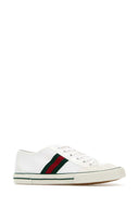 Gucci White Fabric Gucci Tennis 1977 Sneakers