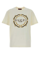 T-shirt oversize in cotone avorio Gucci