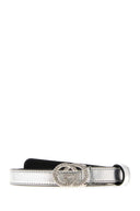 Cintura Gucci in pelle nappa argento