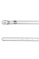 Cintura Gucci in pelle nappa argento