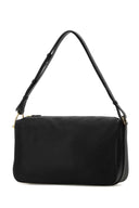 Gucci Black Leather Gucci Half Horsebit Shoulder Bag
