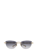 Occhiali da sole Gucci in metallo dorato
