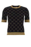 Gucci Embroidered Cotton Blend Sweater