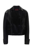 Schwarze Gucci-Lederjacke