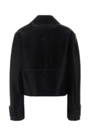Schwarze Gucci-Lederjacke
