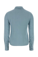Gucci Light Blue Silk Shirt