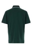 Gucci Bottle Green Stretch Piquet Polo Shirt