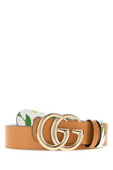 Cintura reversibile Gucci Gg Marmont in pelle arancione