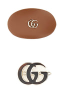 Gucci Multicolor Leather And Metal Hair Clips Set