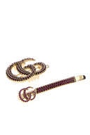 Gucci Platinum Metall-Haarspangen-Set