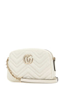 Borsa a tracolla Gg Marmont in pelle bianca Gucci