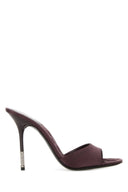 Sabot in raso viola Gucci