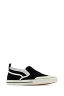 Gucci Black Canvas Slip Ons