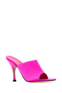 Gucci Fuchsia Satin Mules