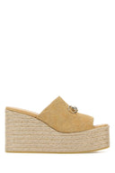 Gucci Beige Suede Wedges