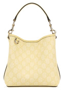 Borsa a secchiello con stemma Gg in tela stampata Gucci