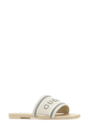 Gucci 白色帆布拖鞋