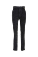 Gucci Charcoal Stretch Velvet Pant