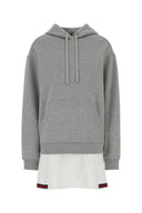 Abito in felpa di cotone grigio Gucci