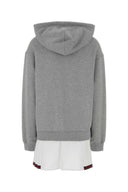 Abito in felpa di cotone grigio Gucci