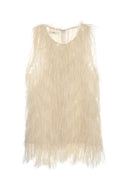 Top in misto nylon decorato